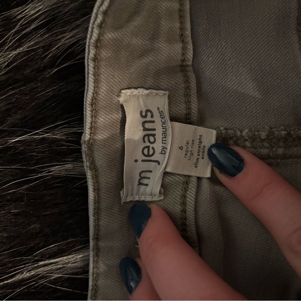 Maurices M Jeans in Army Green